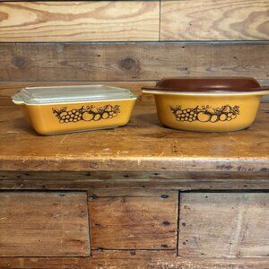 Set of "Old Orchard" Vintage Pyrex